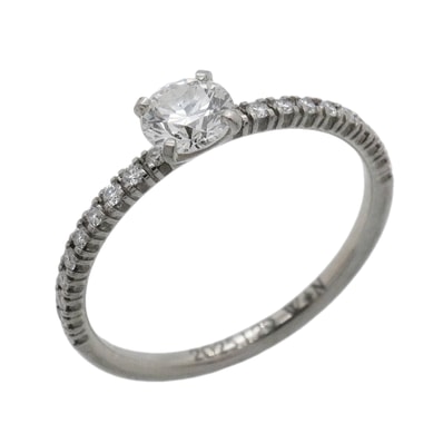 【6jkb0387】カルティエ リング エタンセルドゥ Pt950 プラチナ ダイヤモンド 0.31ct #49【中古】レディース