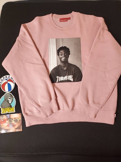 Supreme x Thrasher Crewneck "Dusty Rose"