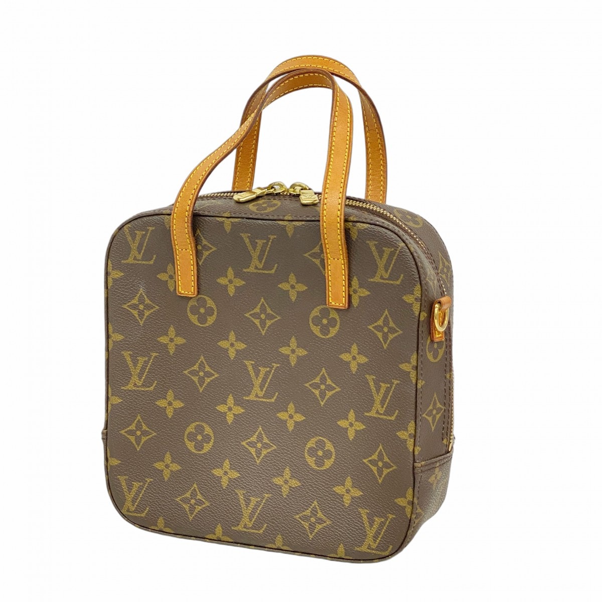 【6dc2588】ルイヴィトン ハンドバッグ モノグラム スポンティーニ M47500 ブラウン【中古】レディース