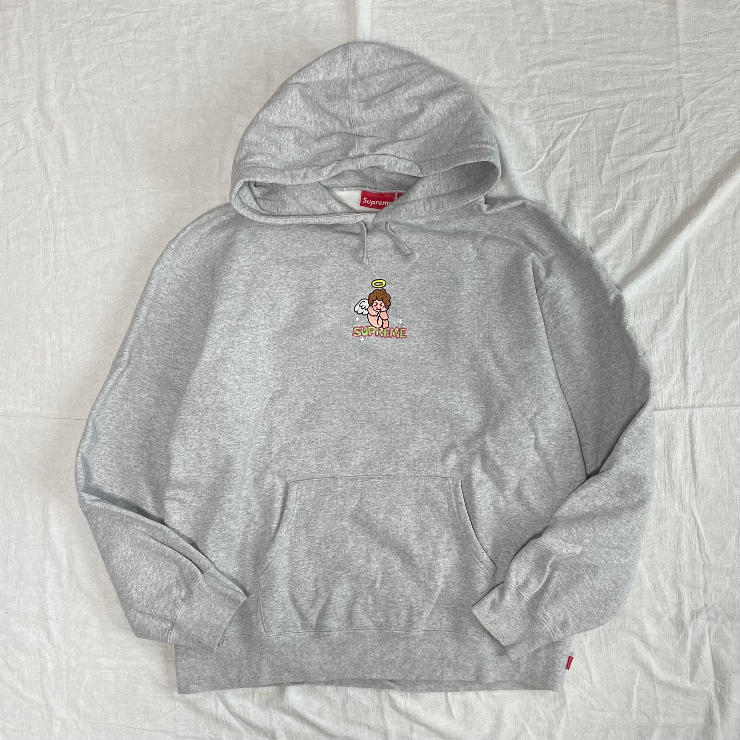 Supreme Angel Hooded Sweatshirt "Heather Grey"