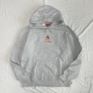 Supreme Angel Hooded Sweatshirt "Heather Grey"