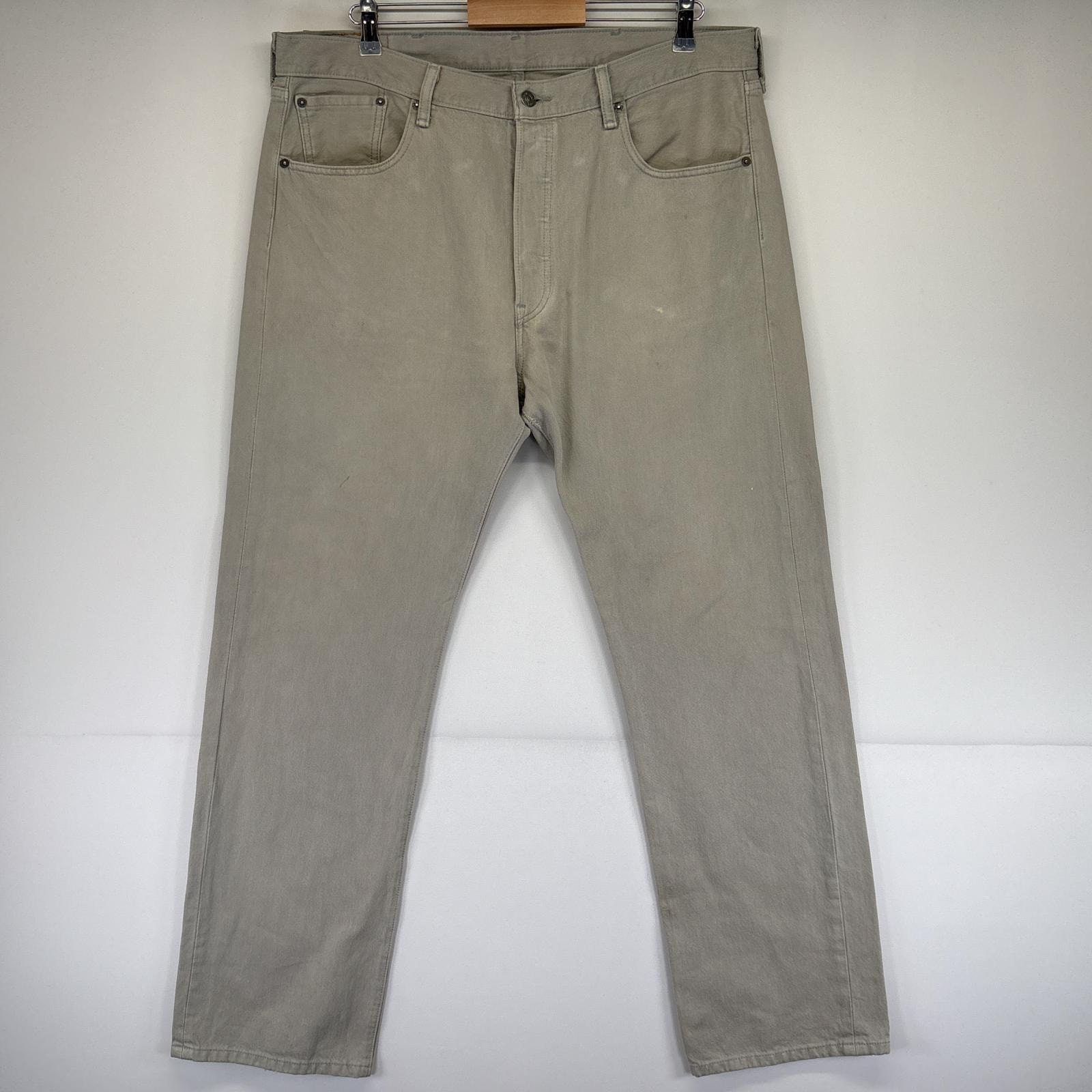 古着 リーバイス Levi's デニムパンツ 501 ボタンフライ カラーデニム 大きいサイズ ジーパン ジーンズ w38 L32 グレー系 メンズ
