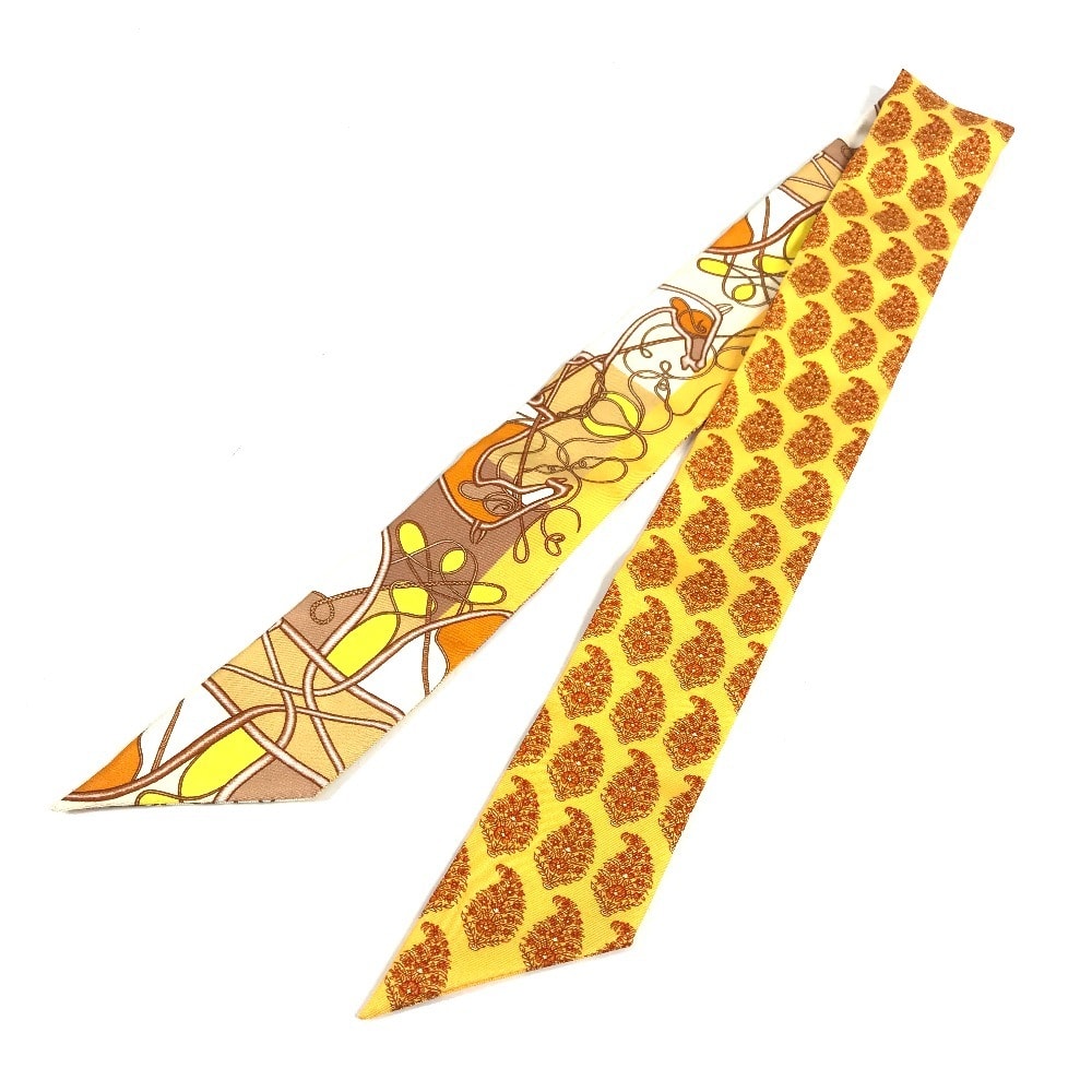 A (未使用に近い)】エルメス HERMES ツイリー ツィリー 馬柄 ツイリー