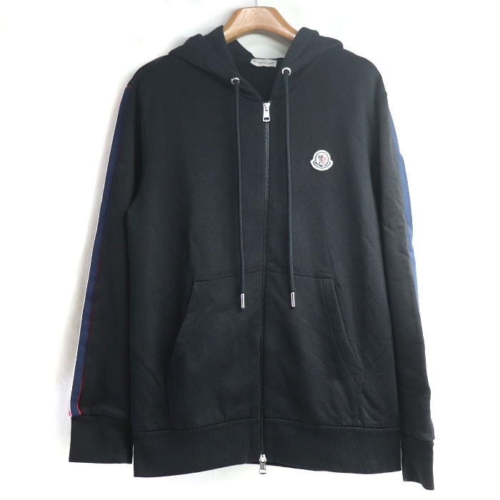 MONCLER モンクレール ZIP UP CARDIGAN パーカー ブラック H10918G00037 M メンズ【中古】