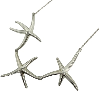 TIFFANY&Co. ティファニー ネックレス スターフィッシュ エルサペレッティ ジュエリー アクセサリー シルバー925 レディース 約16.2g【中古品】