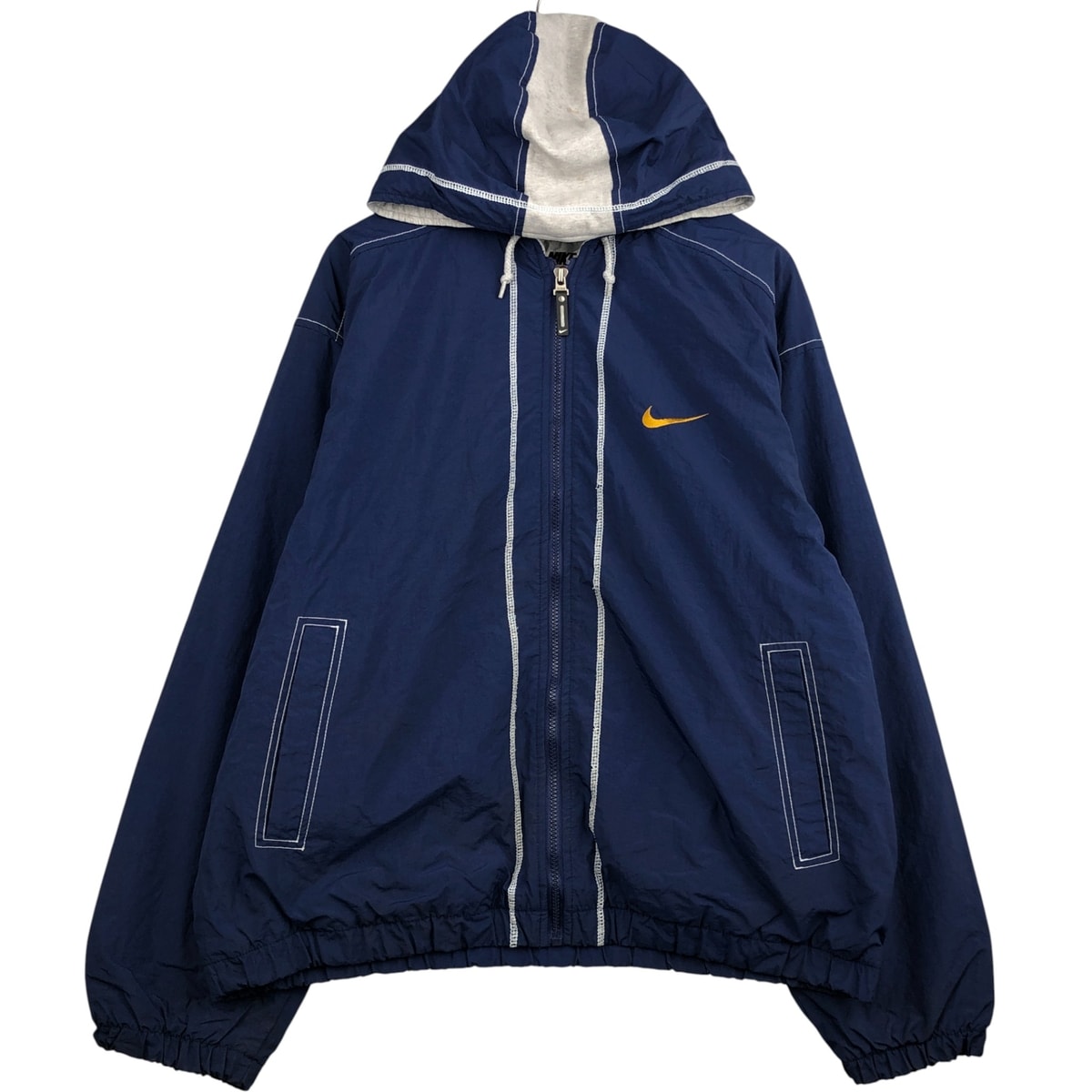 古着 90年代 ナイキ NIKE バックロゴ 中綿パーカー パファージャケット メンズL相当 ヴィンテージ/eaa594019