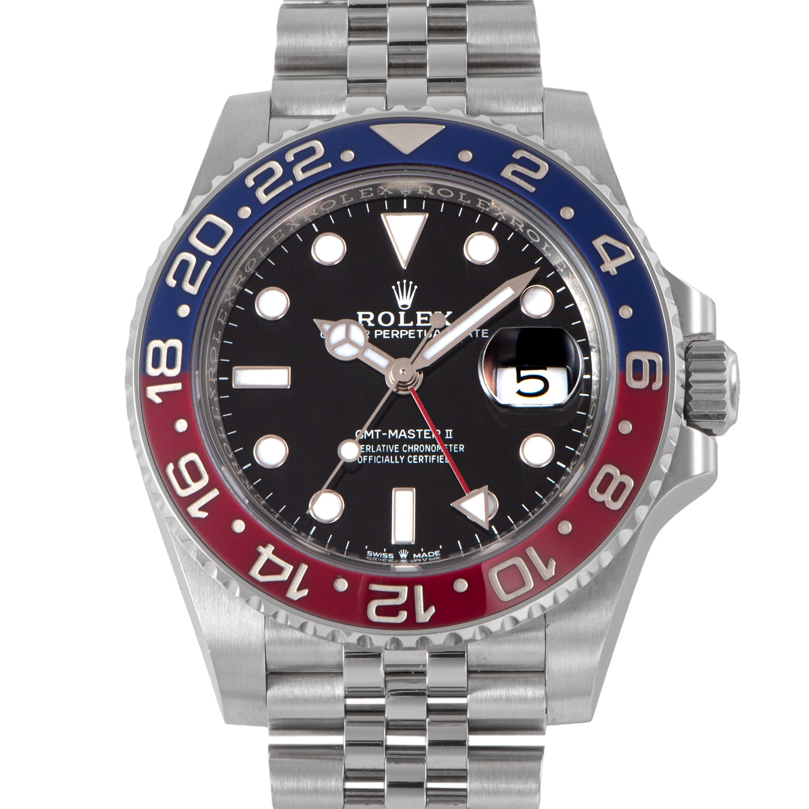 ROLEX ロレックス GMTマスター2 126710BLRO マーク1ベゼル 初期 ステンレススチール【中古】