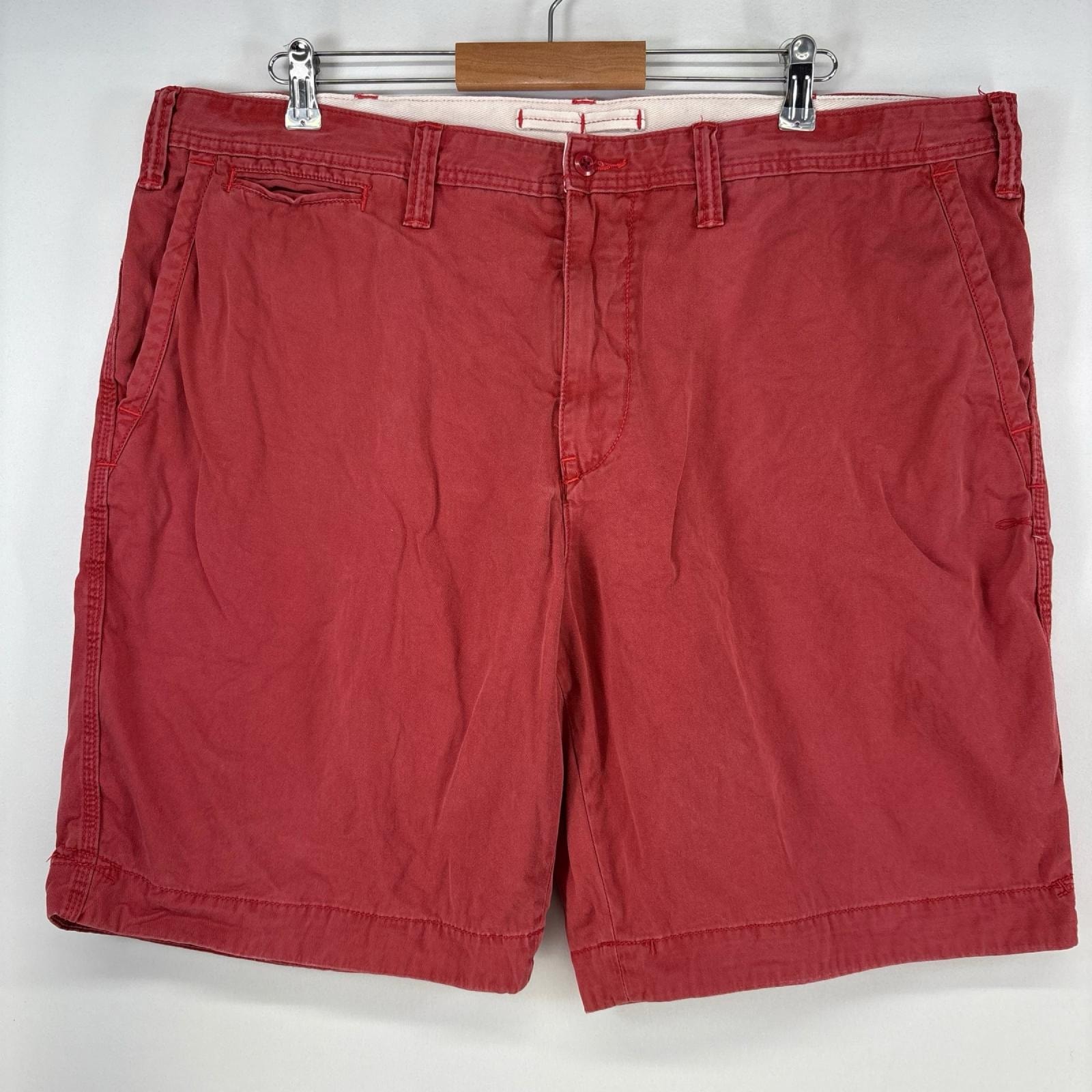 古着 ポロ・ラルフローレン POLO RALPH LAUREN ショートパンツ チノパン ハーフパンツ ワンポイントロゴ w42 レッド メンズ