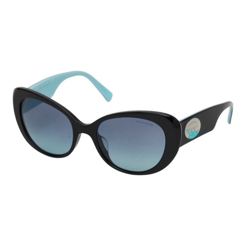 ティファニー サングラス TF4153-F ブラック ブルー プラスチック レディース TIFFANY&Co. 中古