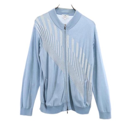 LANVIN en Bleu ランバンオンブルー ニット ジップジャケット 50 水色