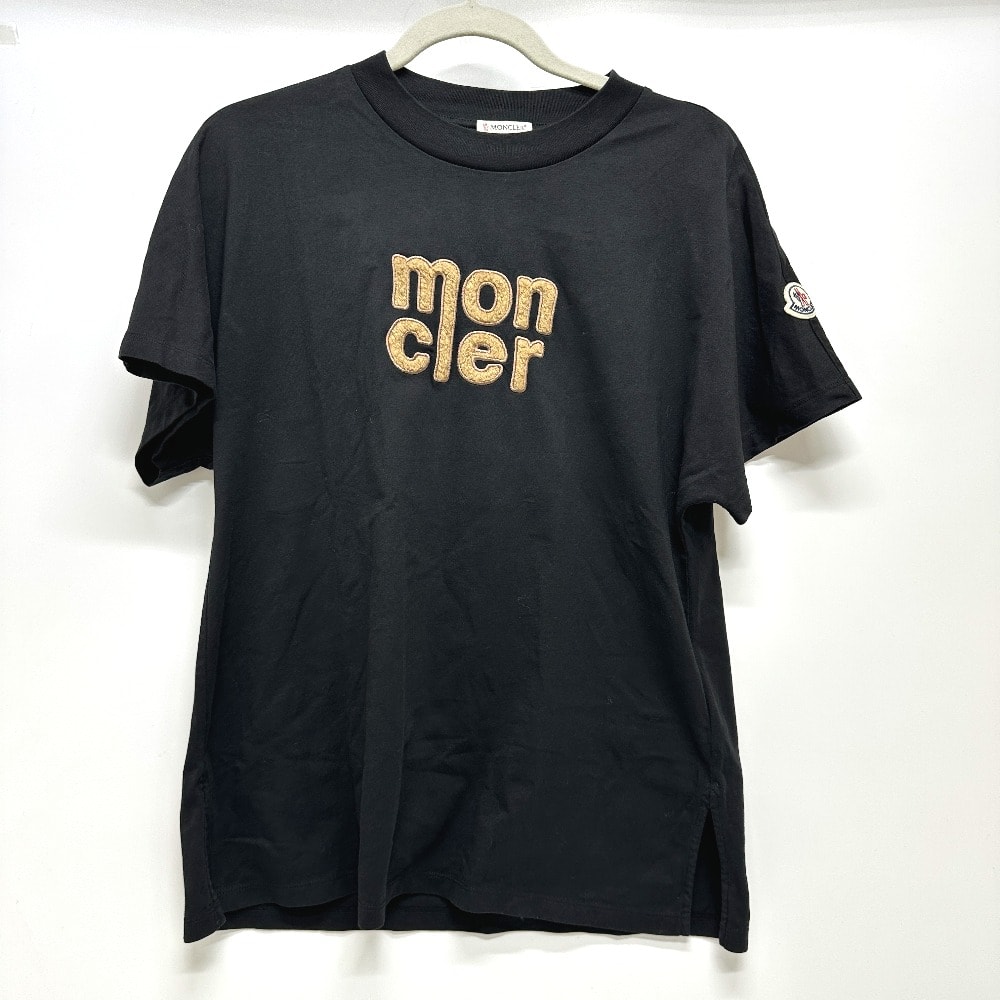 モンクレール MONCLER ロゴ C-SCOM-25-8822 アパレル 半袖Tシャツ コットン ブラック