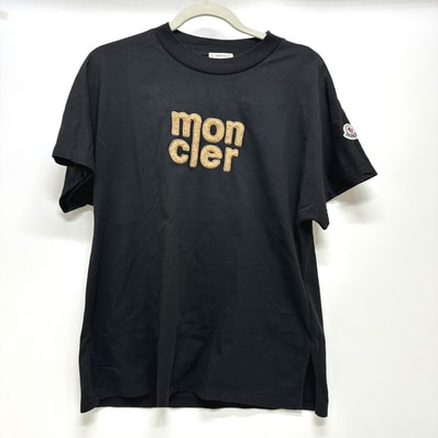 モンクレール MONCLER ロゴ C-SCOM-25-8822 アパレル 半袖Tシャツ コットン ブラック
