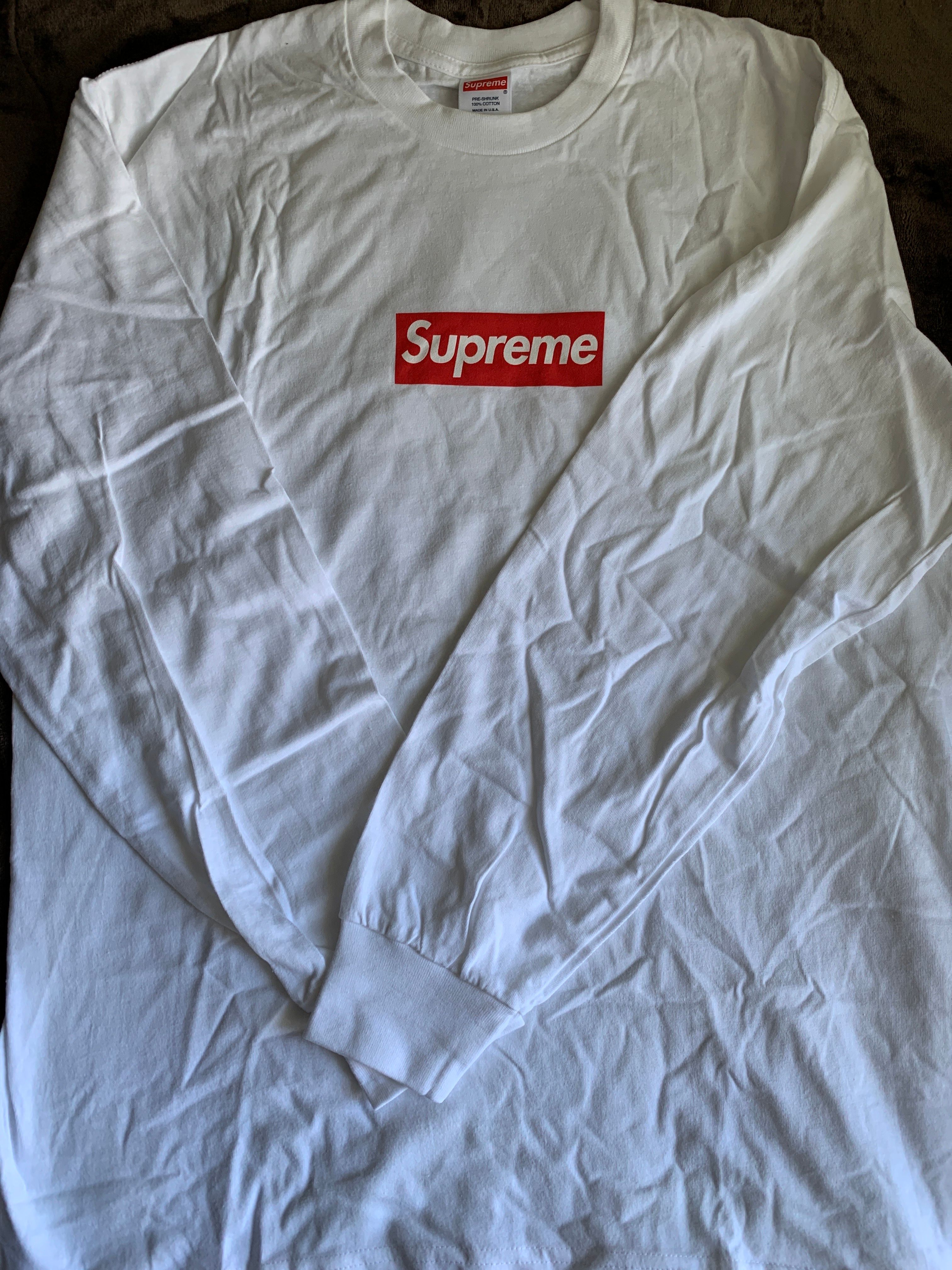 Supreme Box Logo L/S Tee "White"