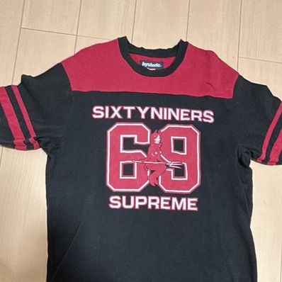 Supreme x HYSTERIC GLAMOUR 69 Football Top "Black"