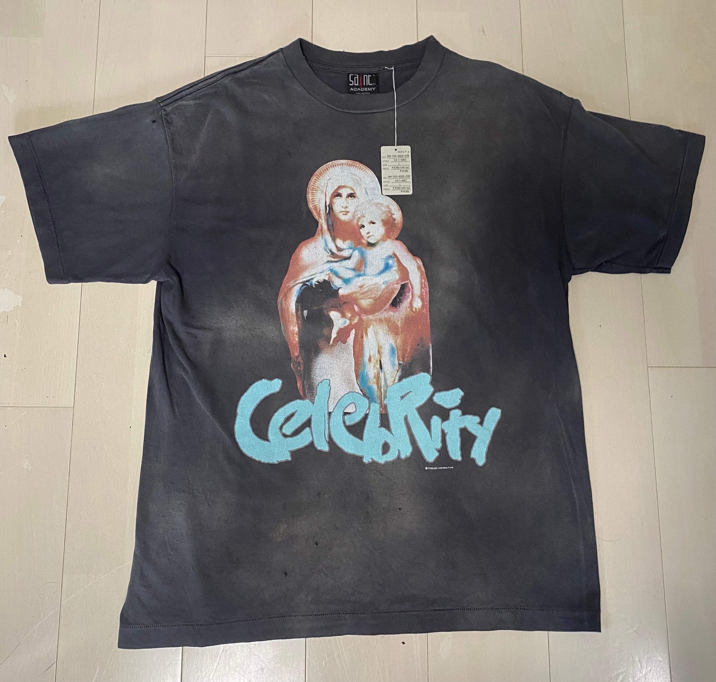 Saint Mxxxxxx x Shermer Academy SS Tee/Celebrity "Black"