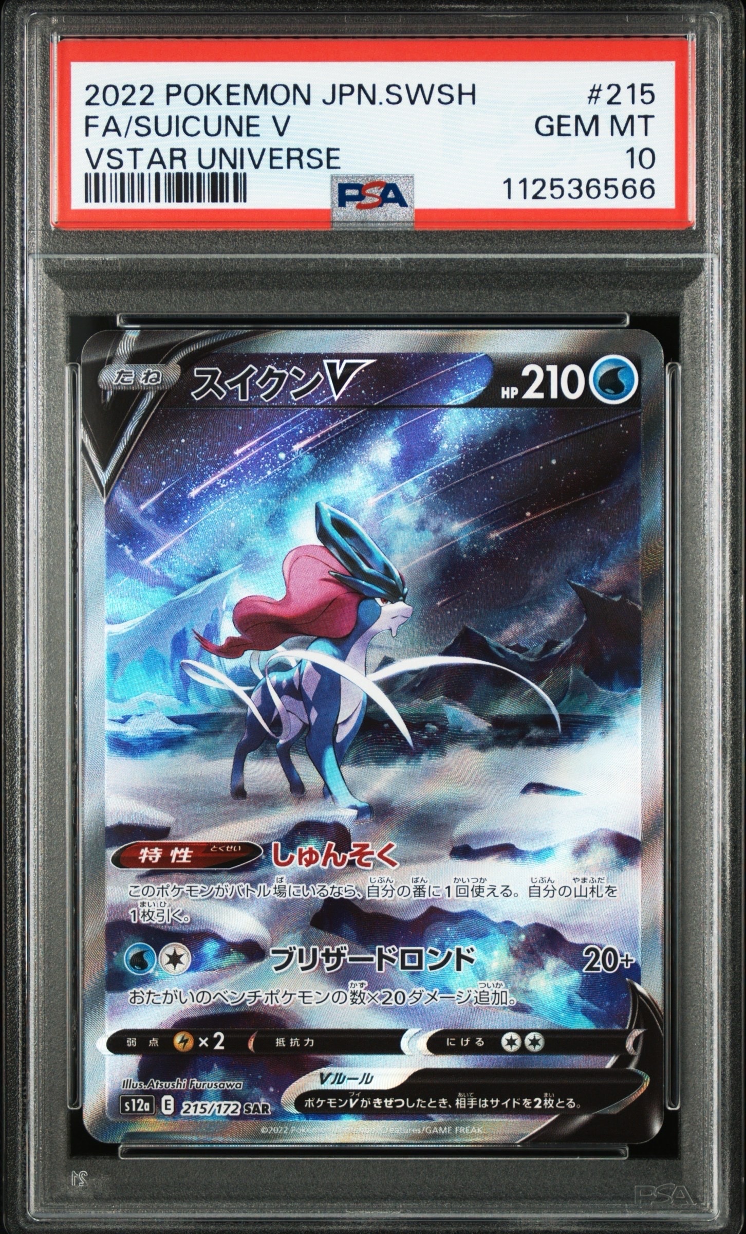 スイクンV SAR[s12a 215/172](ハイクラスパック「VSTARユニバース」)