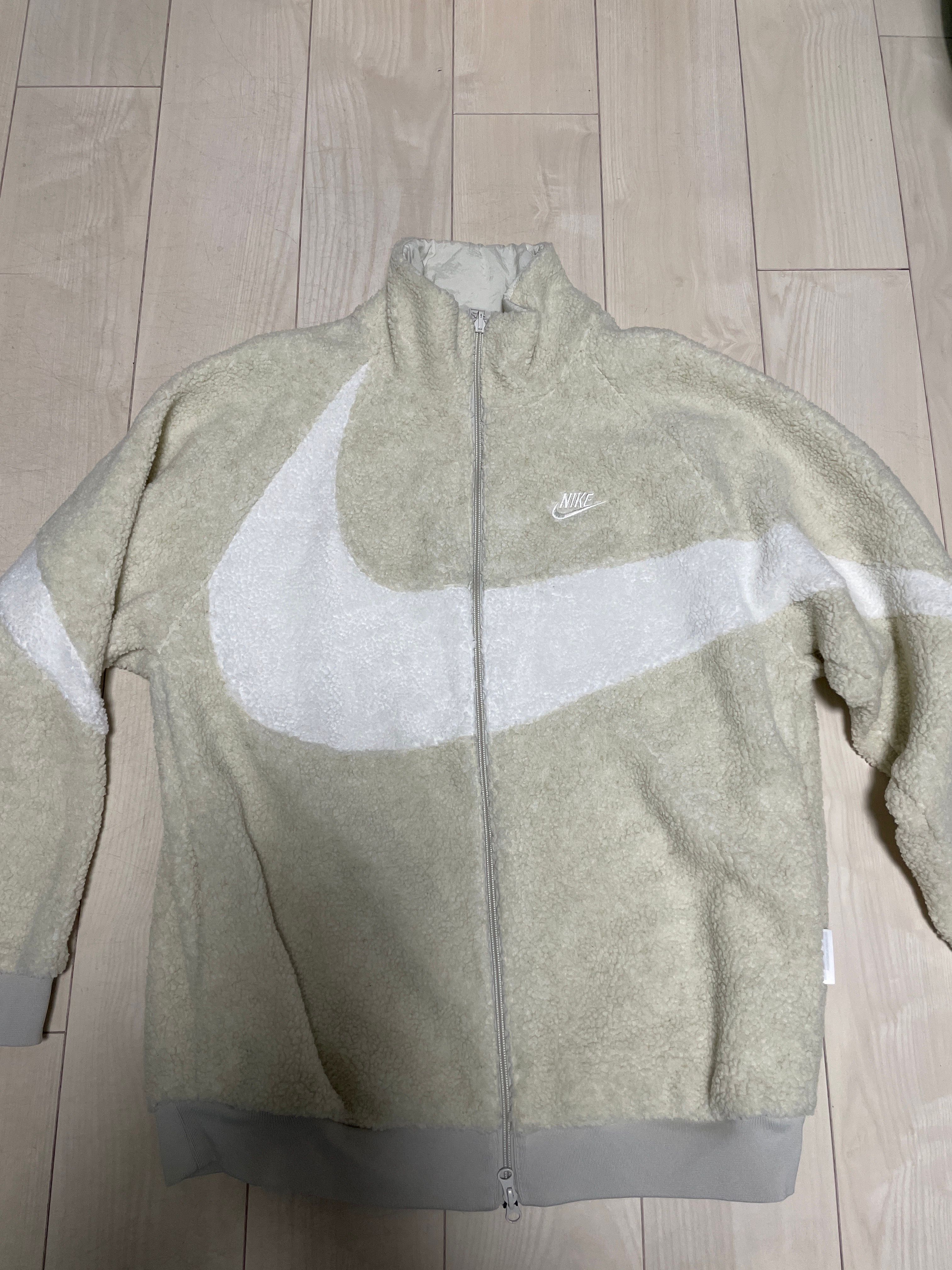 Nike Big Swoosh Boa Jacket "Light Bone/Sail"