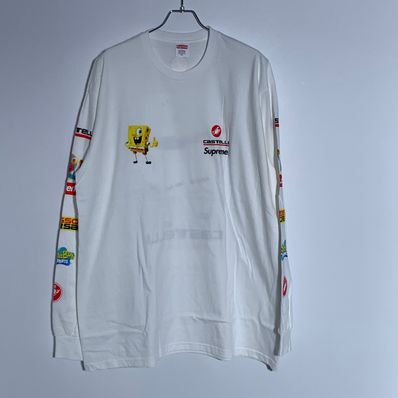 Supreme x SpongeBob Castelli Racing L/S Tee "White"