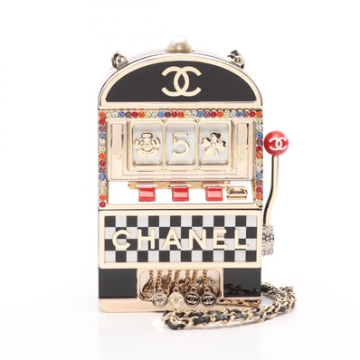 シャネル CHANEL ココマーク ショルダーバッグ バッグ プラスチック / GP / フェイクパール レディース ブラック系 / マルチカラー 【中古】