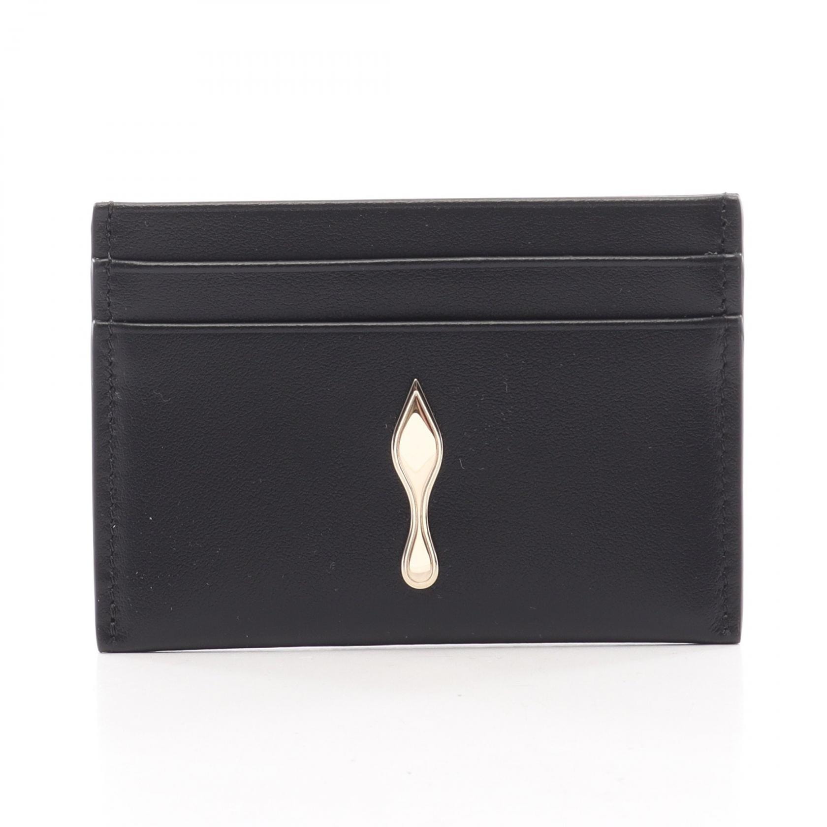 クリスチャンルブタン Christian Louboutin Bettina カードケース アクセサリー レザー レディース ブラック系 1265050CM6S 【新品】