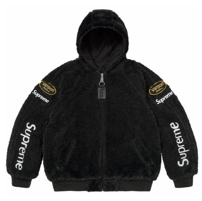 Supreme x Vanson Leathers Reversible Quilted Hooded Jacket "Black"