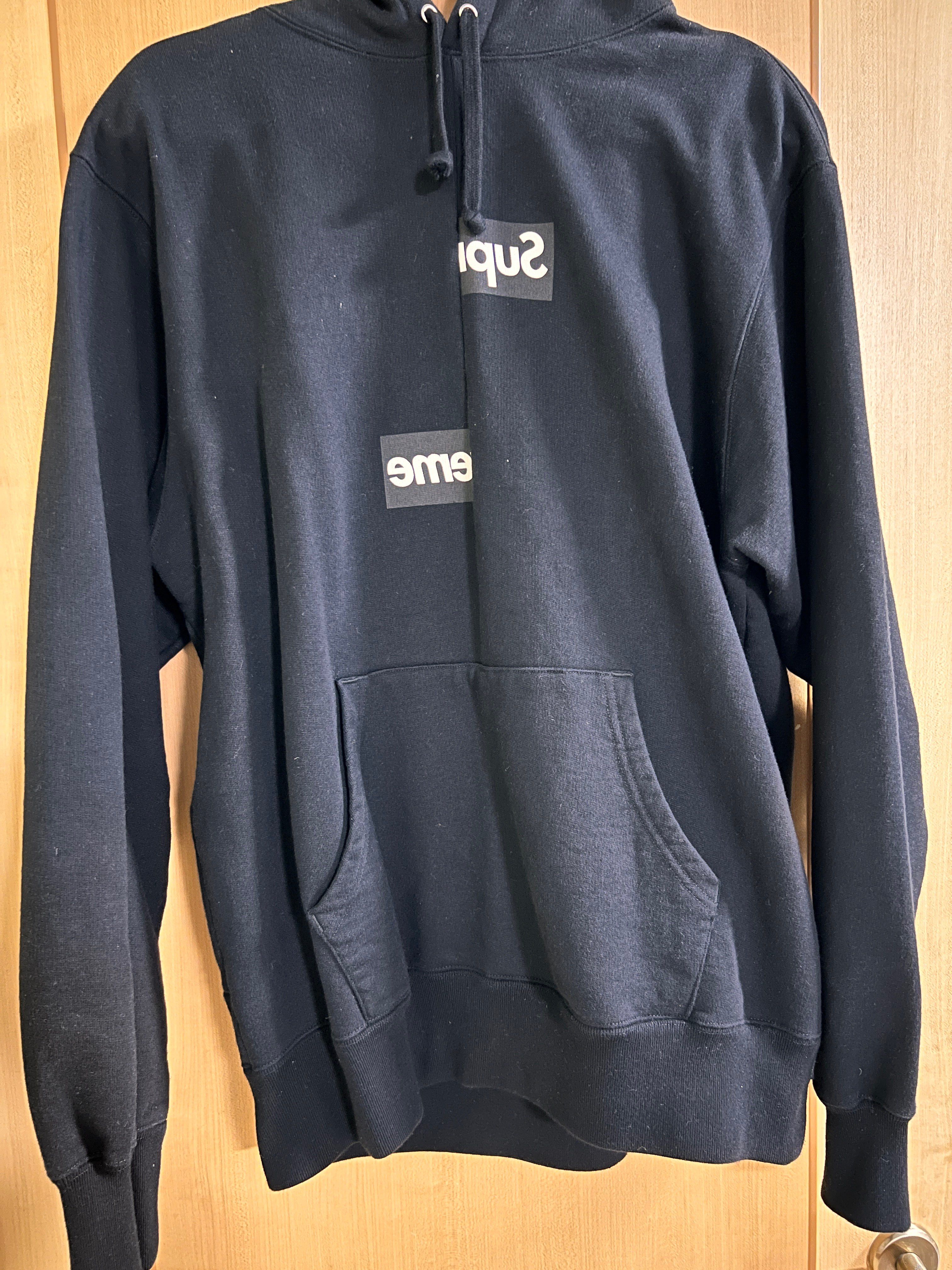 Supreme / Comme des Garçons SHIRT® Split Box Logo Hooded Sweatshirt "Black"