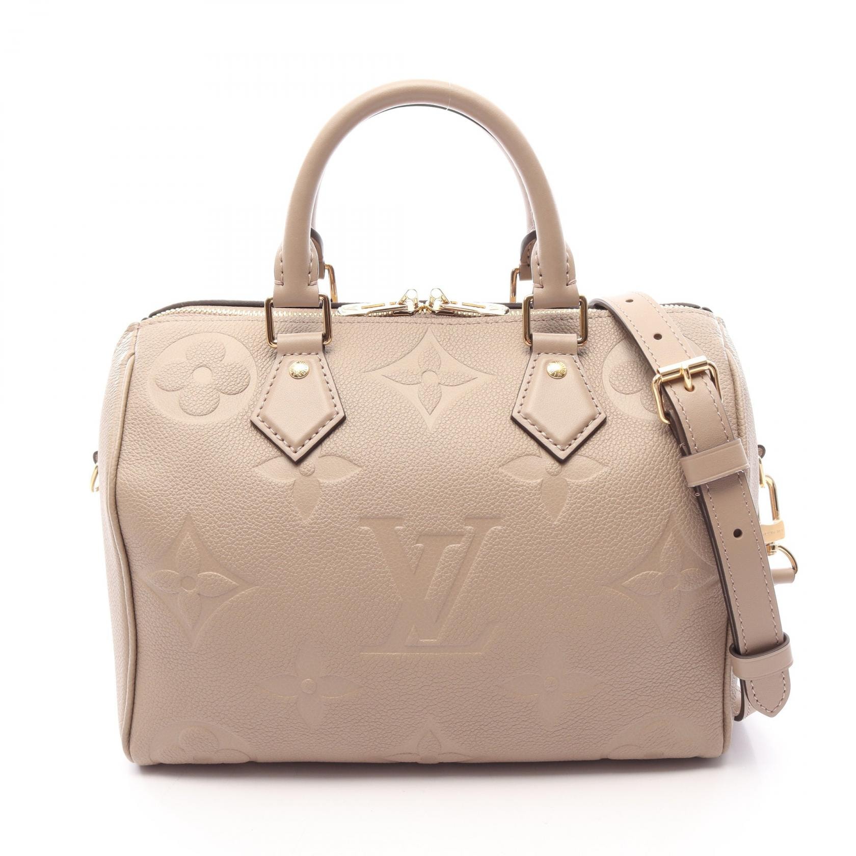 ルイ・ヴィトン LOUIS VUITTON スピーディ バンドリエール 25 モノグラムアンプラント ジャイアント トゥルトレール 2WAY ハンドバッグ バッグ レザー レディース ベージュ系 M59273 【中古】