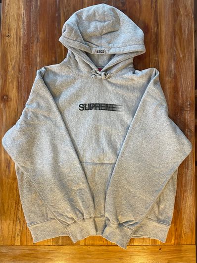 Supreme Motion Logo Hooded Sweatshirt "Heather Grey" (23SS)