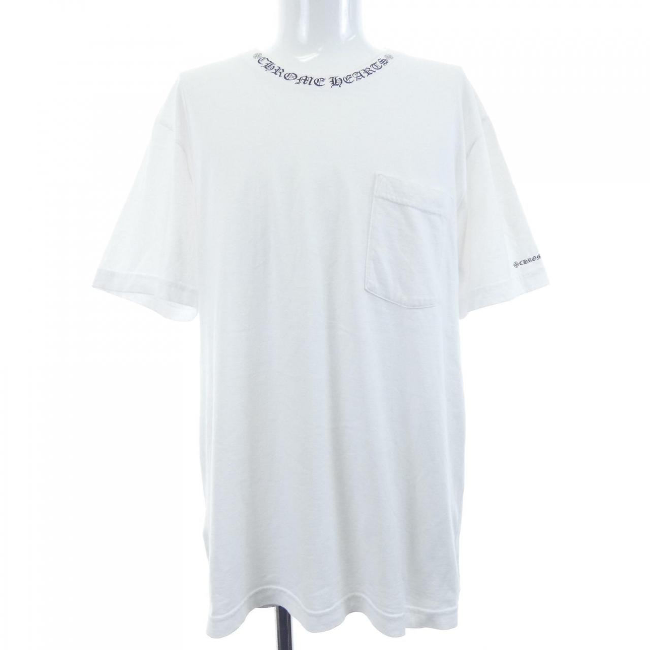 Chrome Hearts Neck Logo S/S T-Shirt "White/Black"