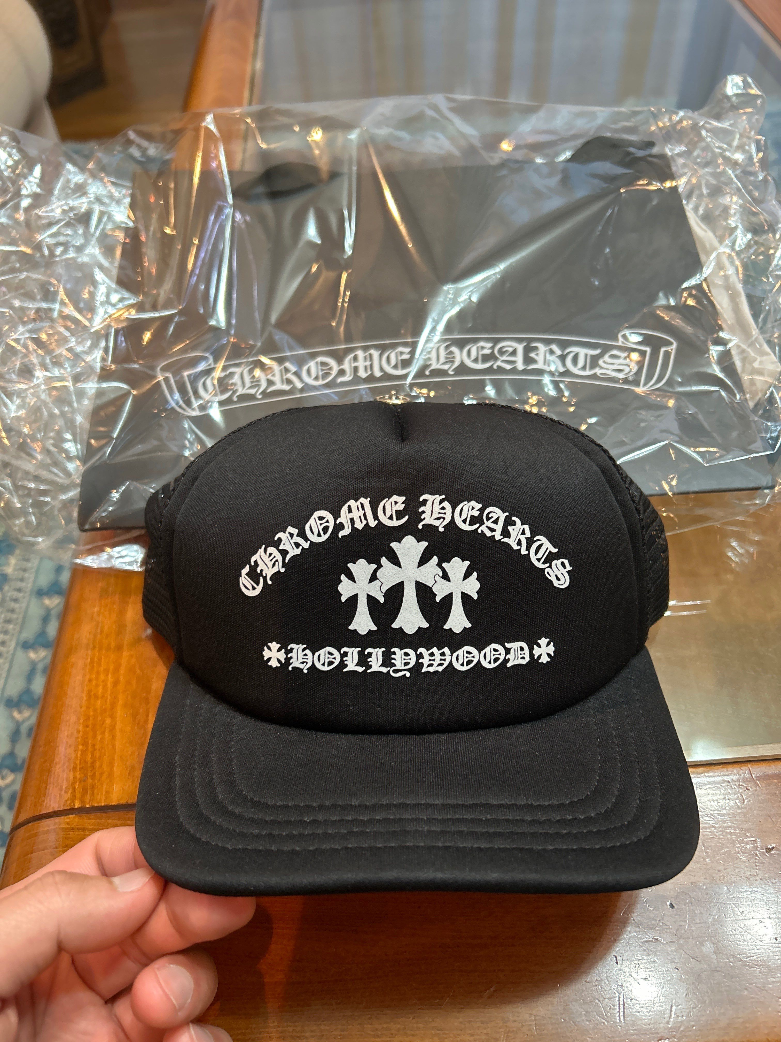 Chrome Hearts Trucker Cap King Taco "Black"