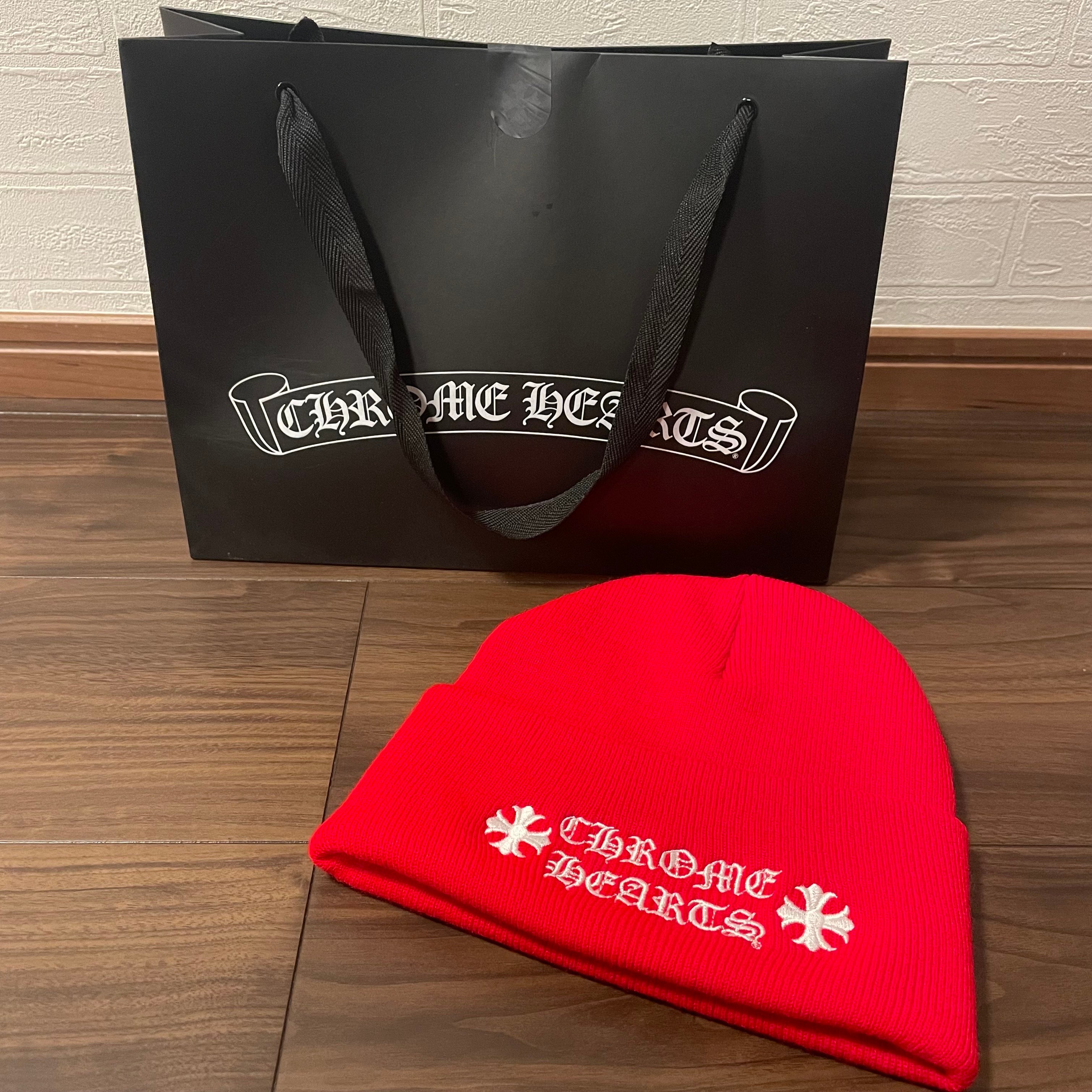 Chrome Hearts Wool Watch Cap Logo Embroidery Beanie "Red"