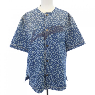 ルイヴィトン LOUIS VUITTON LV×YK インフィニティドットデニムシャツ HOS33WYN4 草間彌生 S/Sシャツ