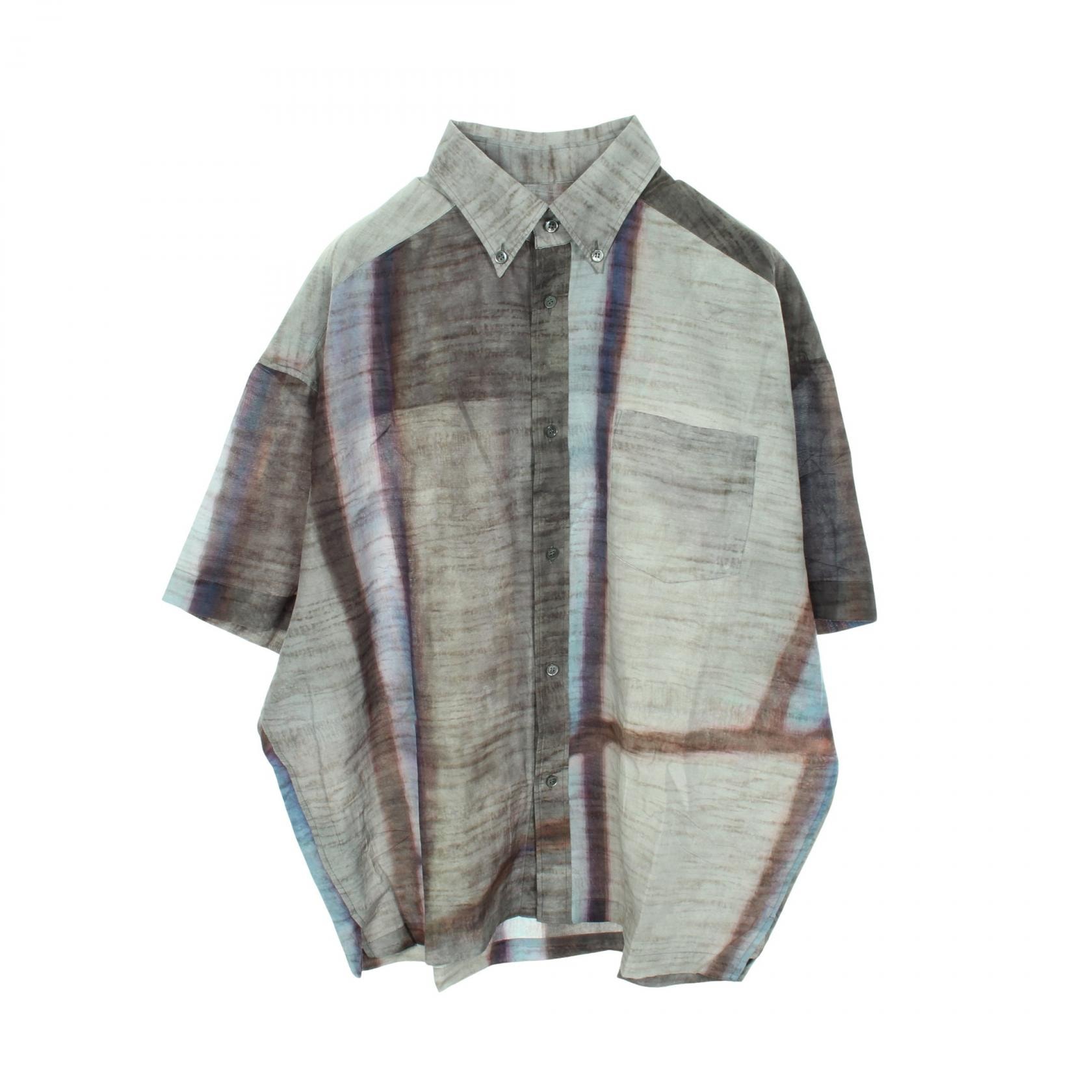 ジョルジオアルマーニ GIORGIO ARMANI 半袖 衣料品 トップス コットン シルク メンズ グレー系 / マルチカラー 【中古】