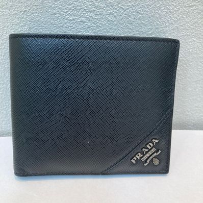 プラダ 二つ折り財布 2MO738 黒