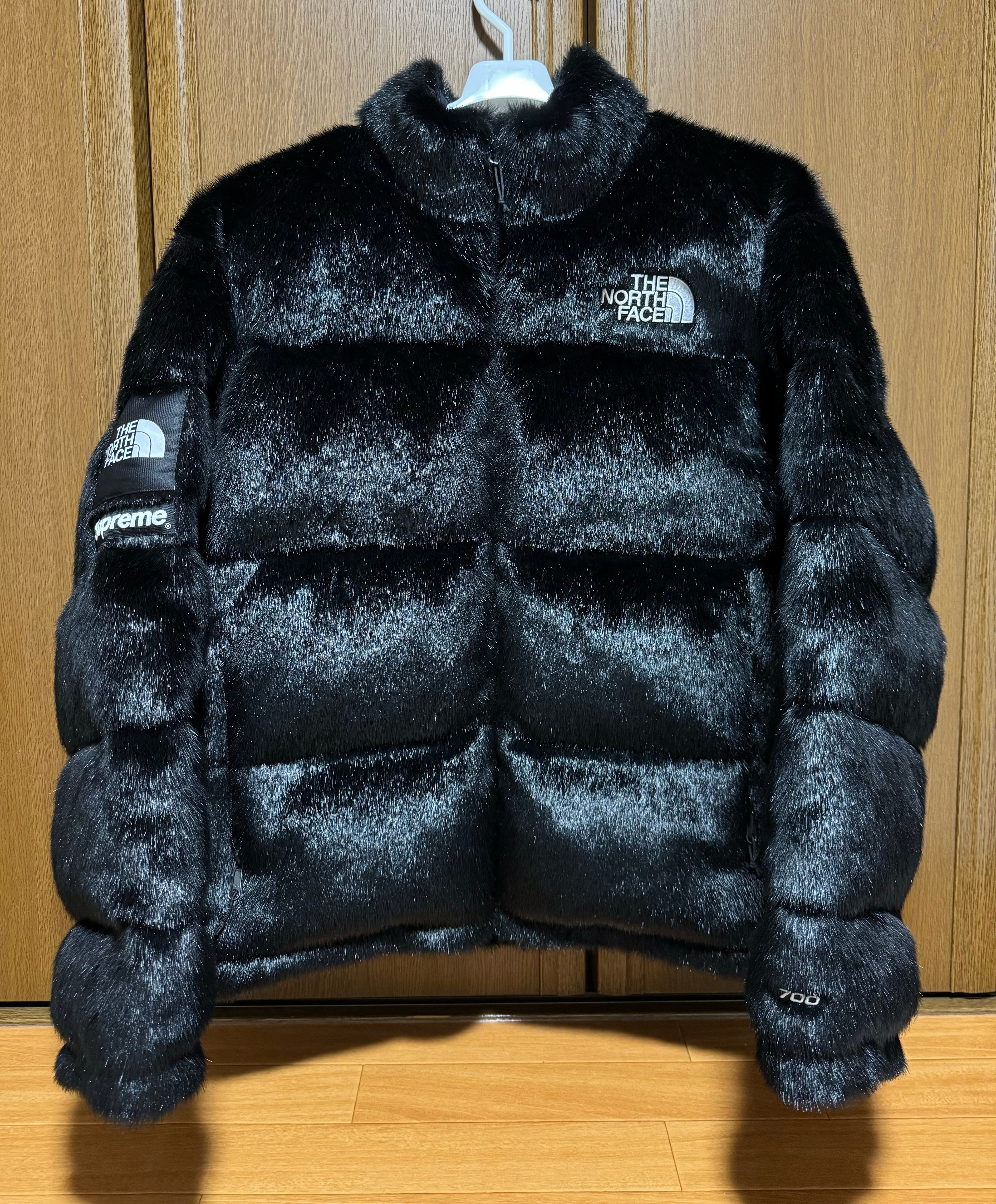 Supreme x The North Face Faux Fur Nuptse Jacket "Black"