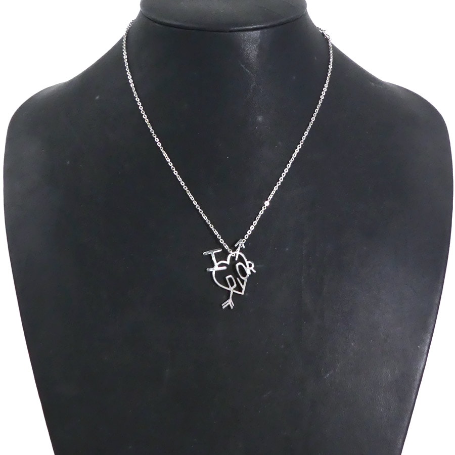 クリスチャンディオール Christian Dior ネックレス メタル シルバー レディース【中古】 h31058k