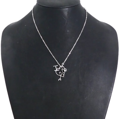 クリスチャンディオール Christian Dior ネックレス メタル シルバー レディース【中古】 h31058k