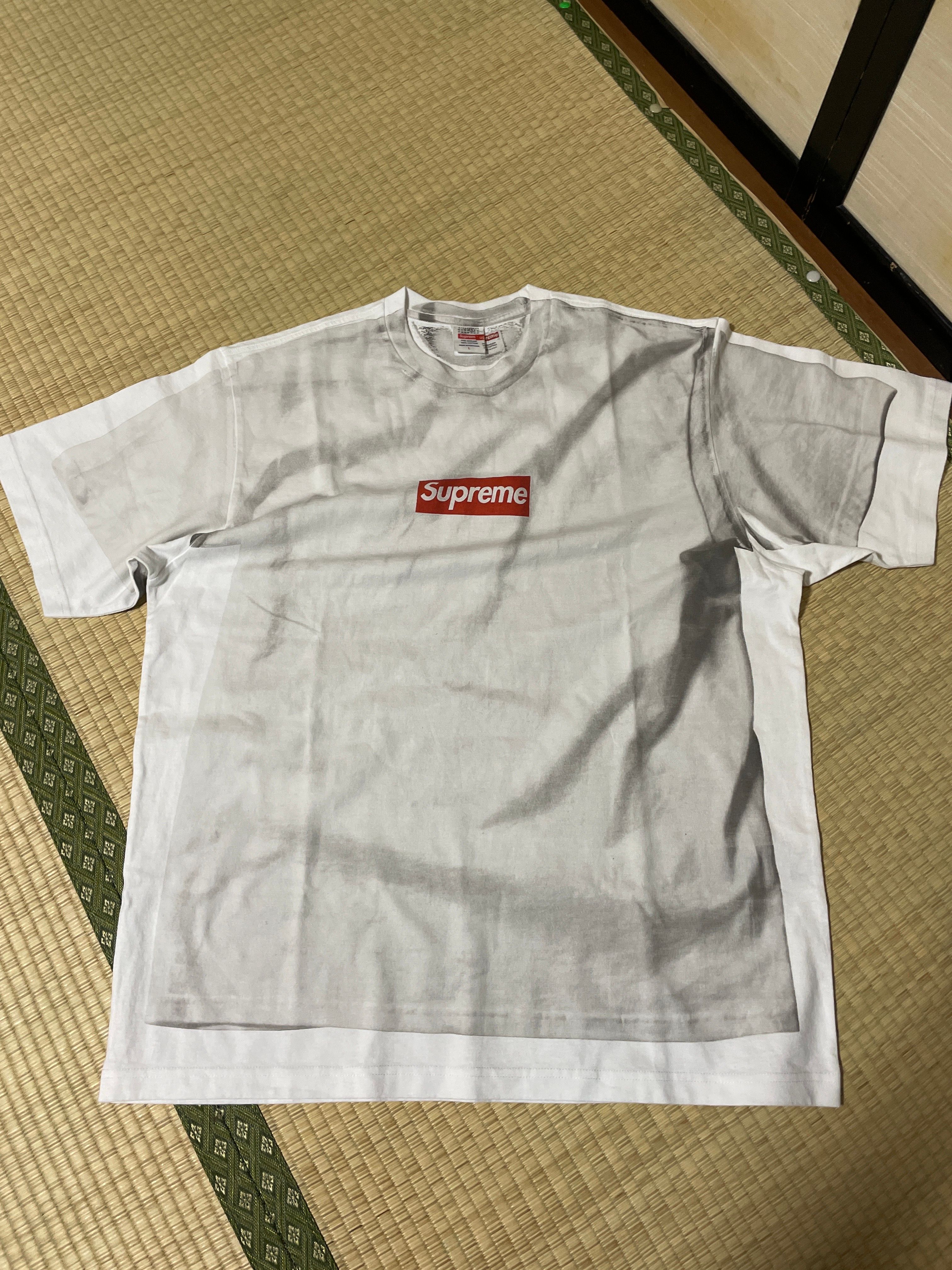 Supreme x MM6 Maison Margiela Box Logo Tee "White"