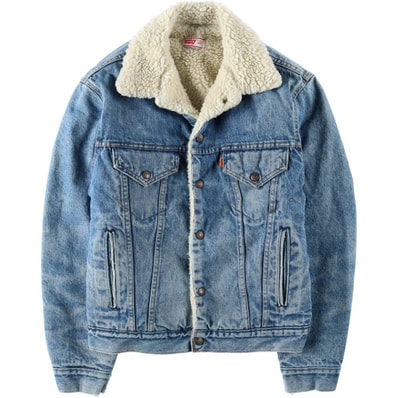 古着 70年代~ リーバイス Levi's タグ欠損の為、一部詳細不明です。デニムボアジャケット メンズM相当/eaa632450