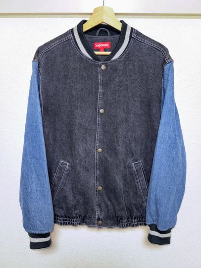 シュプリーム18SSデニムバーシティジャケット