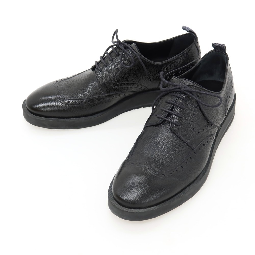 【中古】ディオールオム Dior Homme 型押しレザー ドレスシューズ ブラック【サイズ41】【メンズ】