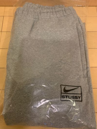 Stussy × Nike NRG Washed Fleece Pant (Asia Size) "Grey" DJ9491-063