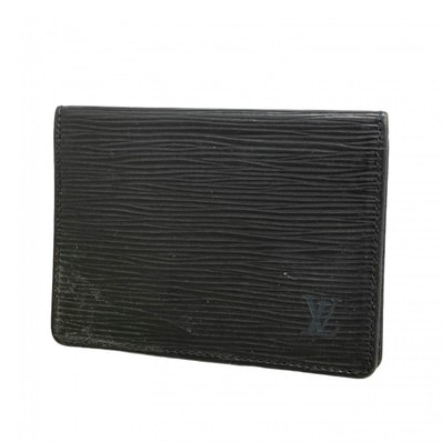 【6ec3274-k】ルイヴィトン カードケース エピ ポルト2カルトヴェルティカル M63202 ノワール【中古】メンズ レディース ユニセックス