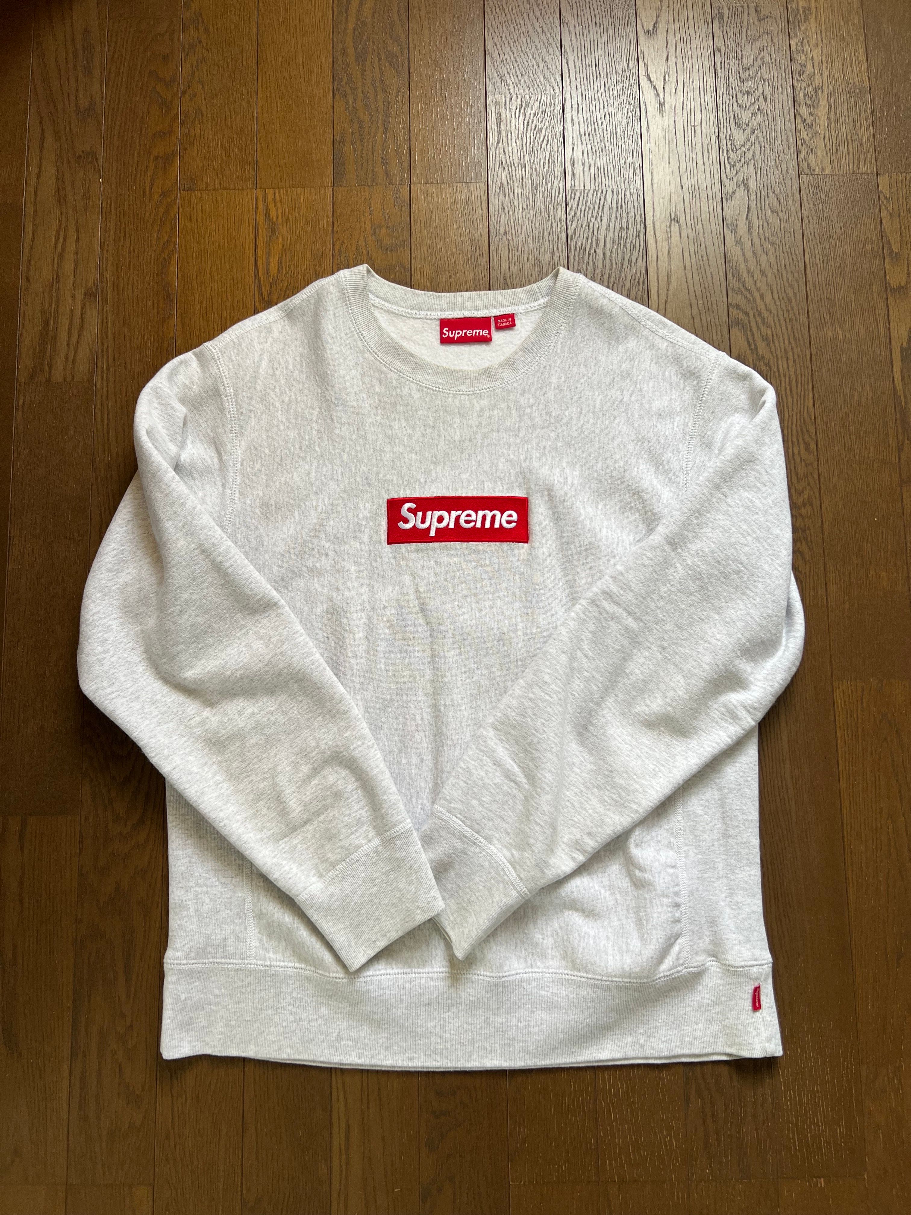 Supreme Box Logo Crewneck Sweatshirt "Ash Grey" (18FW)