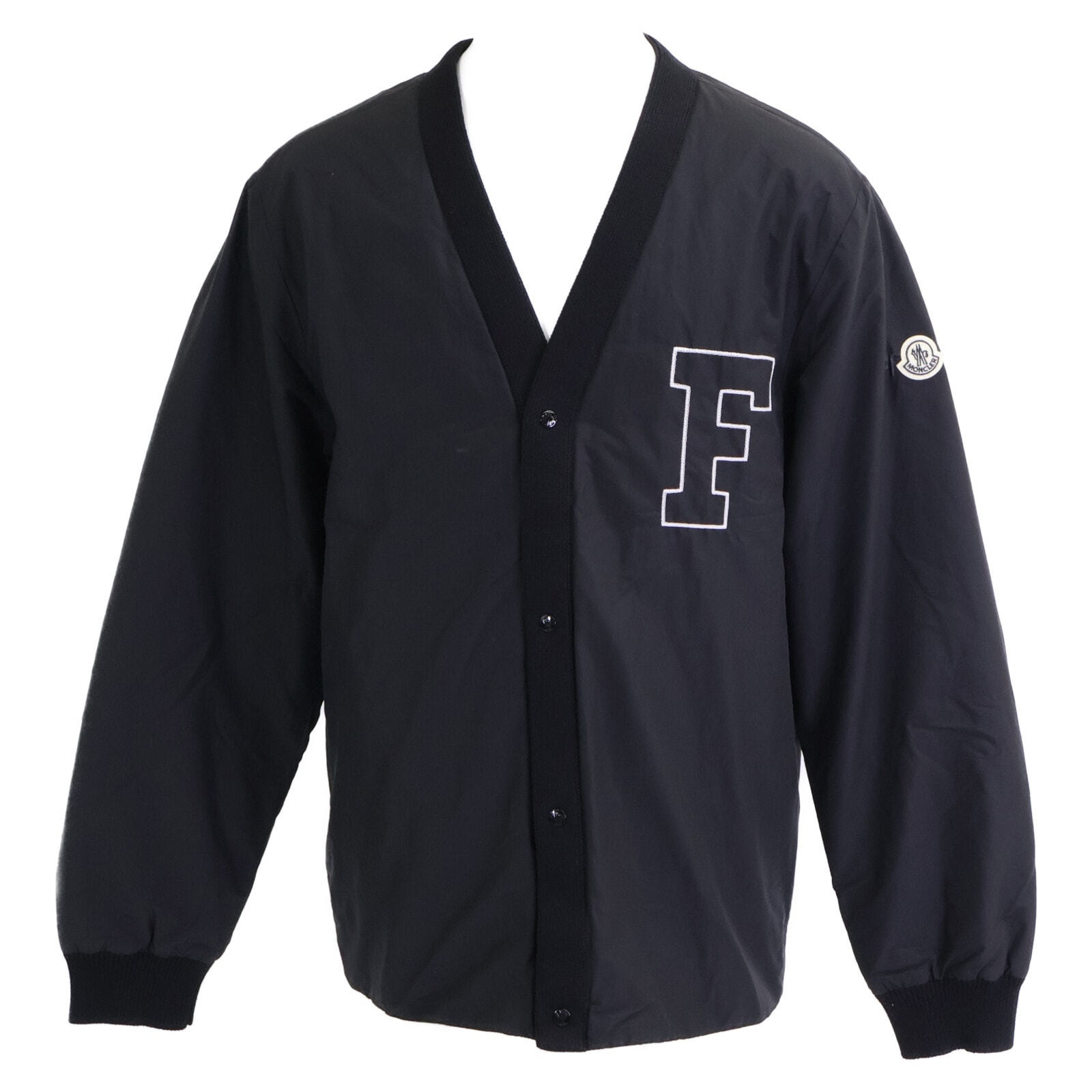 モンクレール GENIUS 7 ジーニアス7 x FRAGMENT HIROSHI FUJIWARA【美品/24年製】ANISE ロゴ 刺繍xワッペン ライトダウンジャケット 3