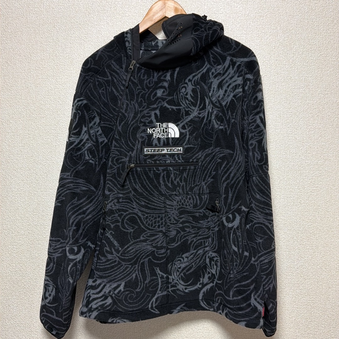 Supreme x The North Face Steep Tech Fleece Pullover "Black Dragon"