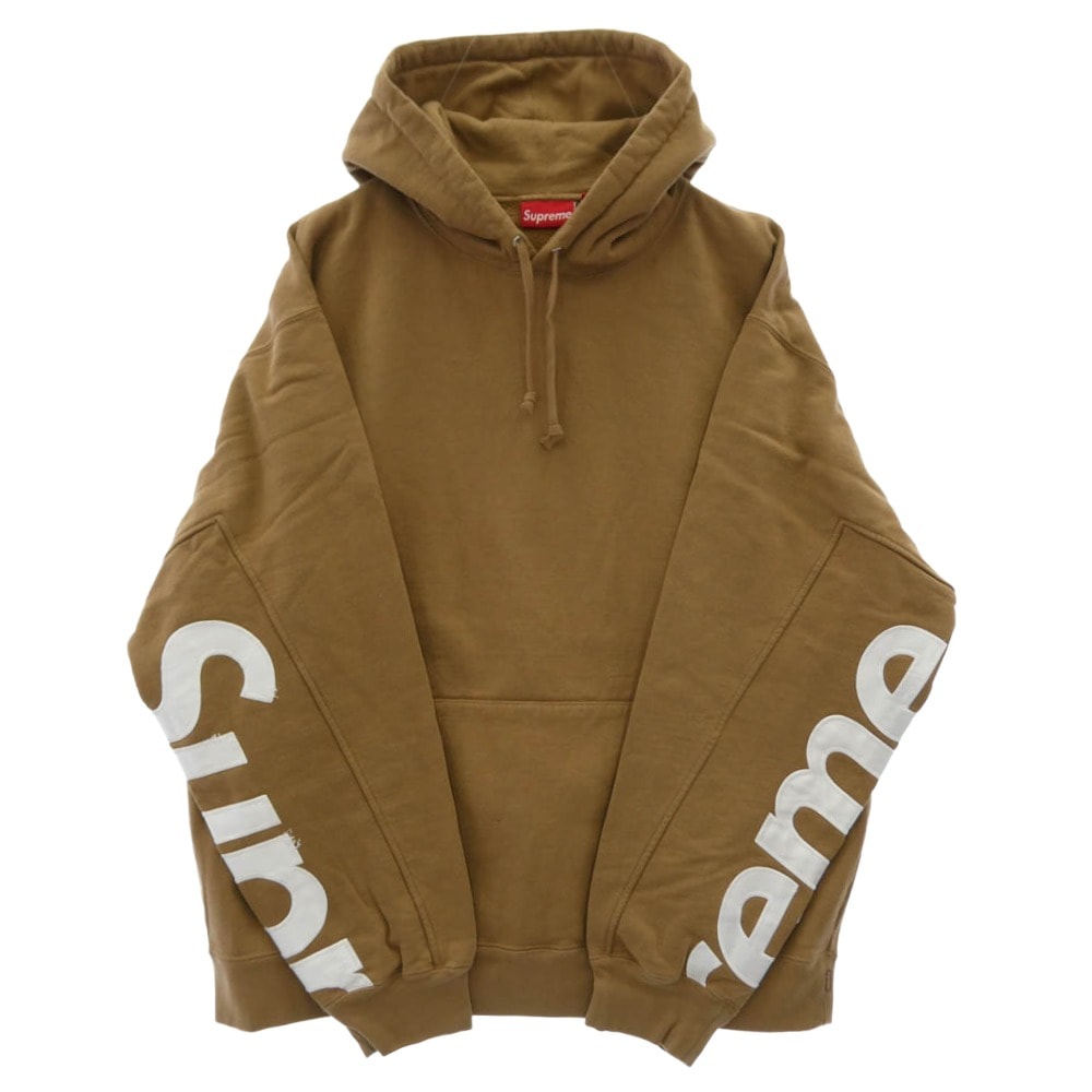 Supreme シュプリーム パーカー 22SS Cropped Panels Hooded Sweatshirt クロップド パネル フーディー スウェットシャツ フーディー パーカー ブラウン ブラウン系 XXL【美品】【中古】