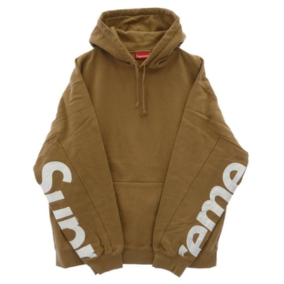 Supreme シュプリーム パーカー 22SS Cropped Panels Hooded Sweatshirt クロップド パネル フーディー スウェットシャツ フーディー パーカー ブラウン ブラウン系 XXL【美品】【中古】