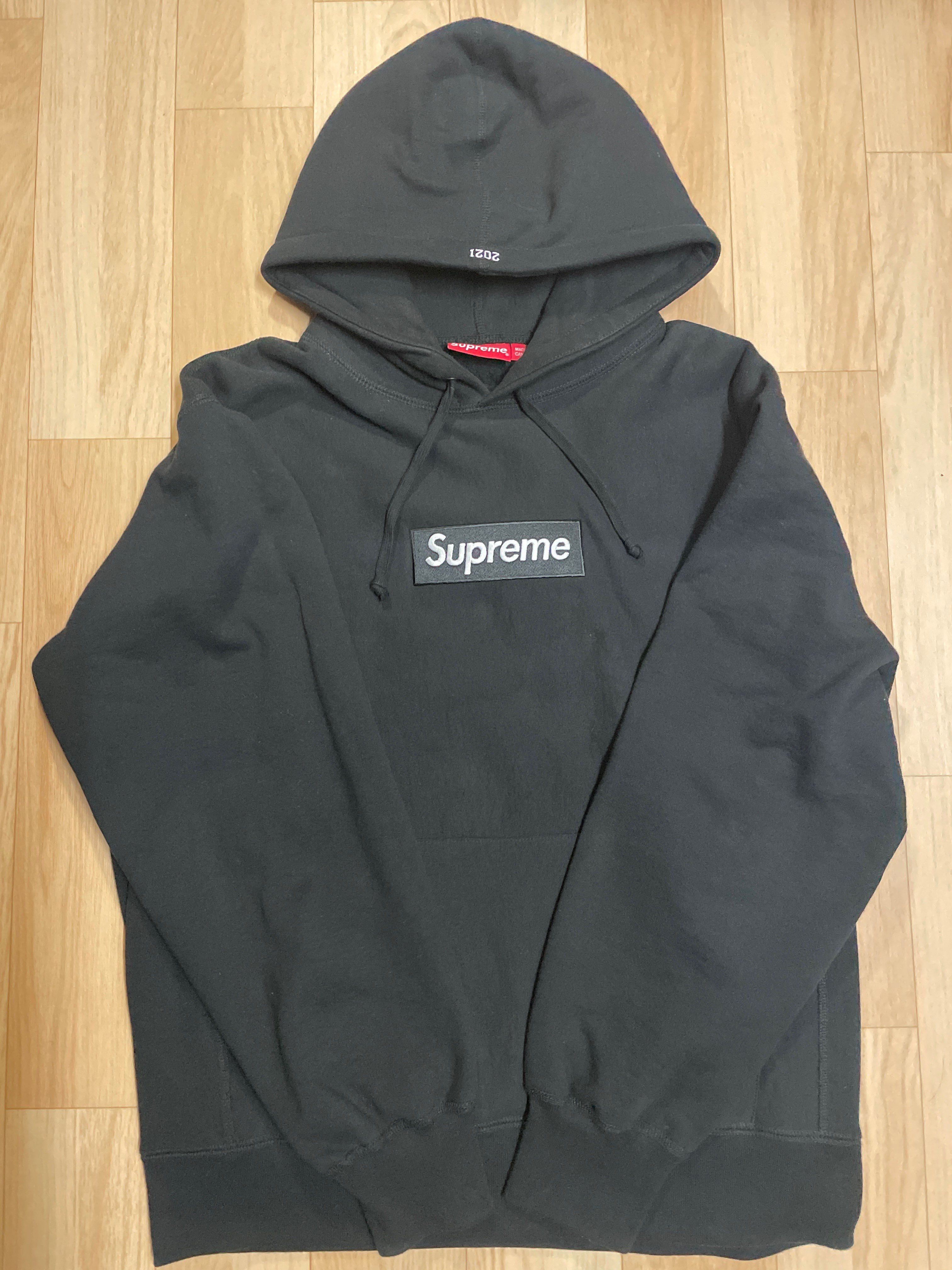 Supreme Box Logo Hooded Sweatshirt "Black" (21FW)
