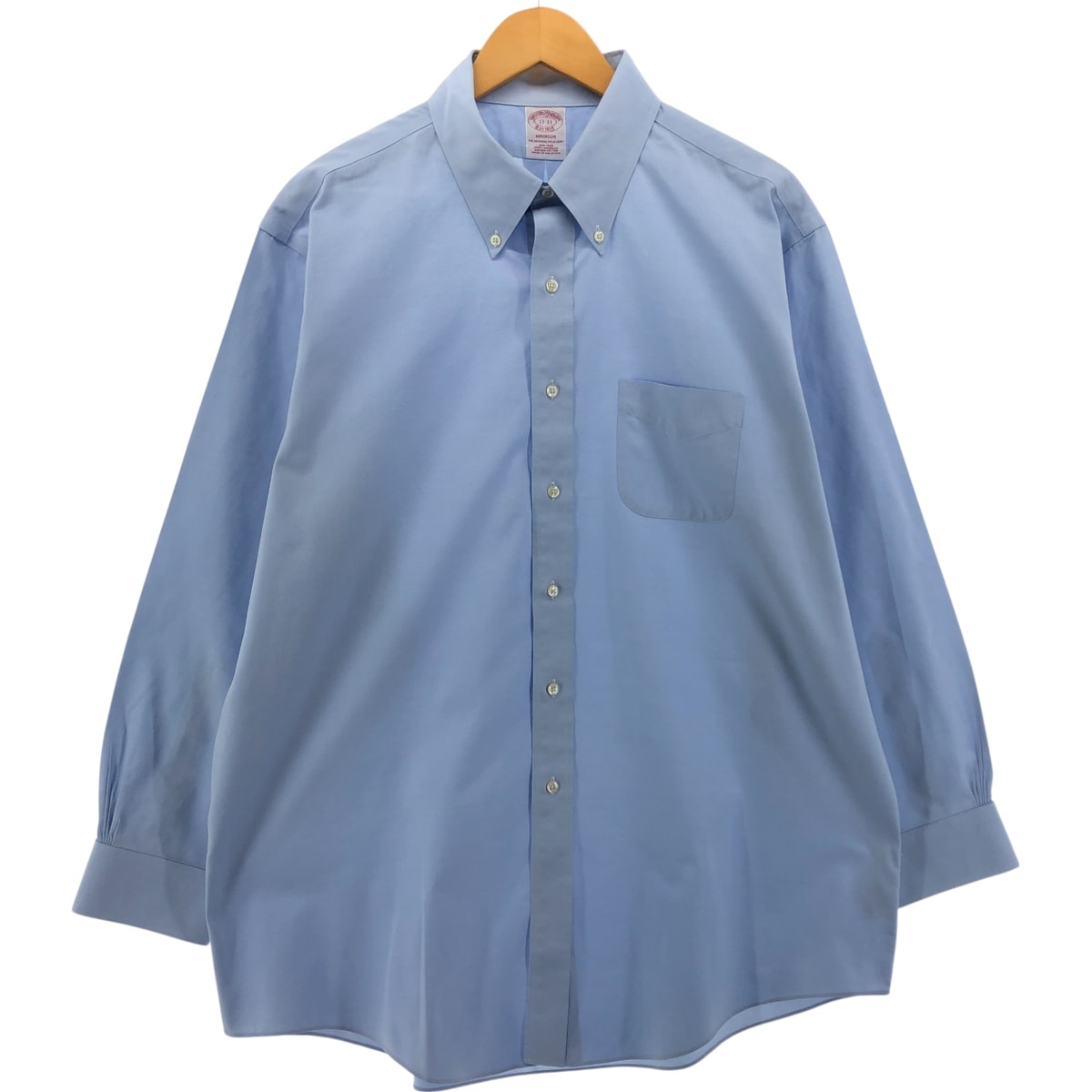 古着 ブルックスブラザーズ Brooks Brothers Est.1818 MADISON 長袖 ボタンダウンシャツ メンズXL相当/eaa543599